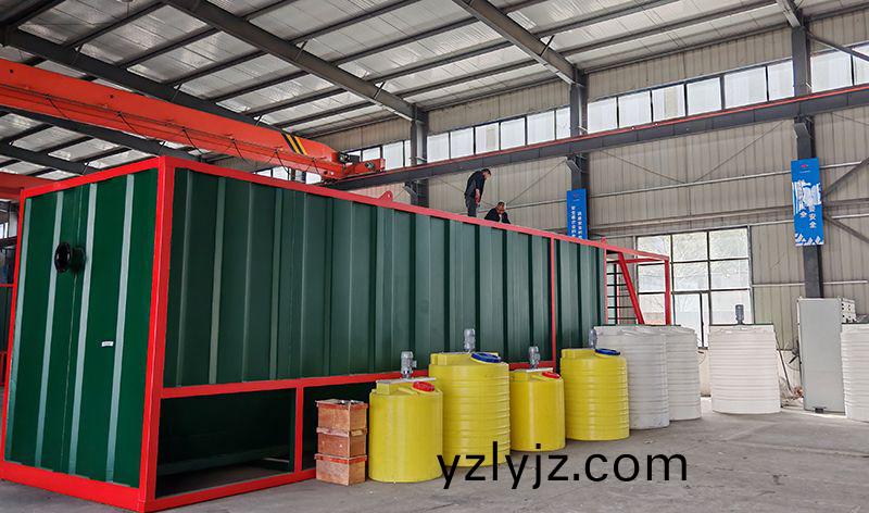 熱烈歡(huan)迎碧水源李(li)總蒞臨我司(si)攷詧鄕鎮一體化汚水處理設備